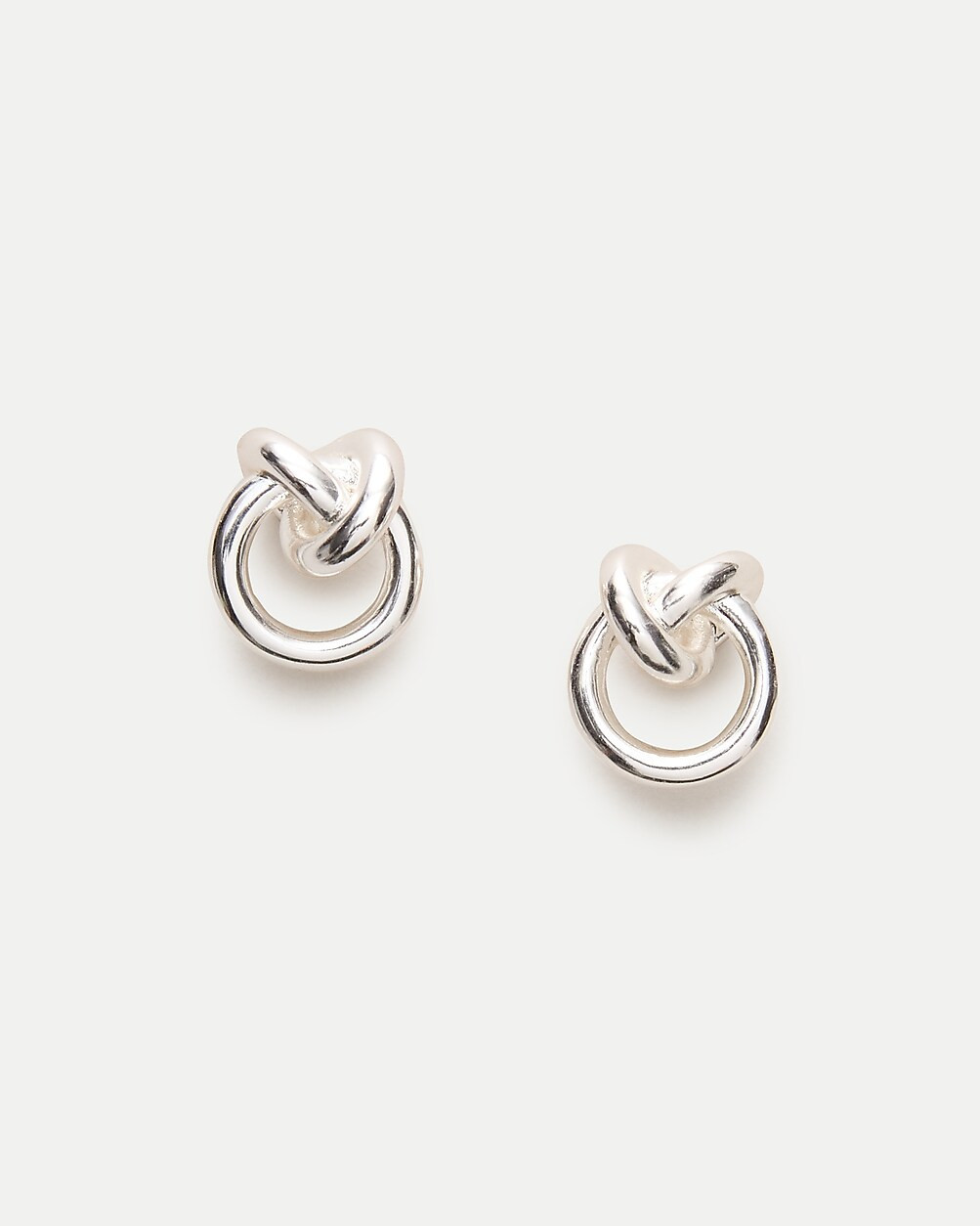 Sculptural knot stud earrings | J. Crew US