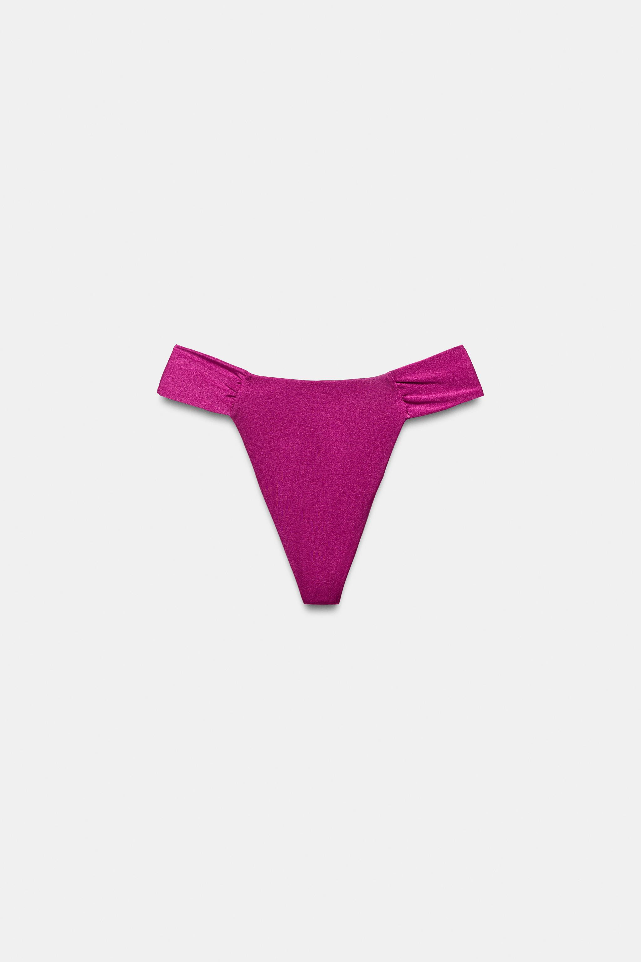 SATIN EFFECT BIKINI BOTTOMS | Zara US