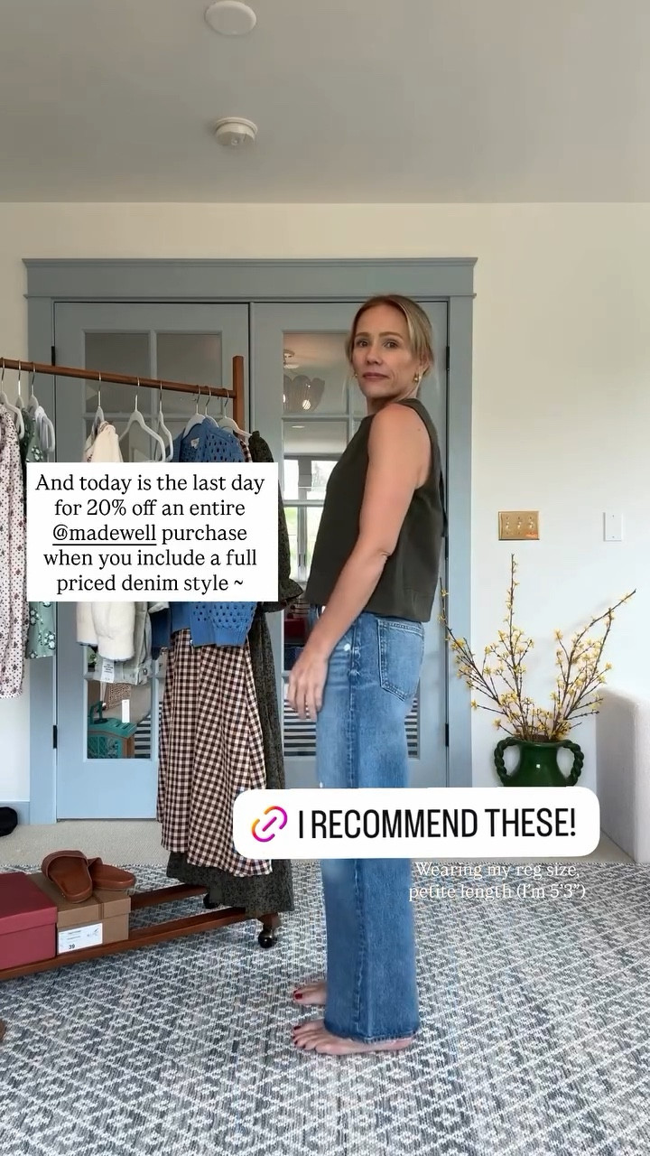 Wearing my reg size, petite length (I’m 5’3”) in madewell jeans and a 4 in the pre-fall top 

#LTKxMadewell #LTKSaleAlert #LTKOver40