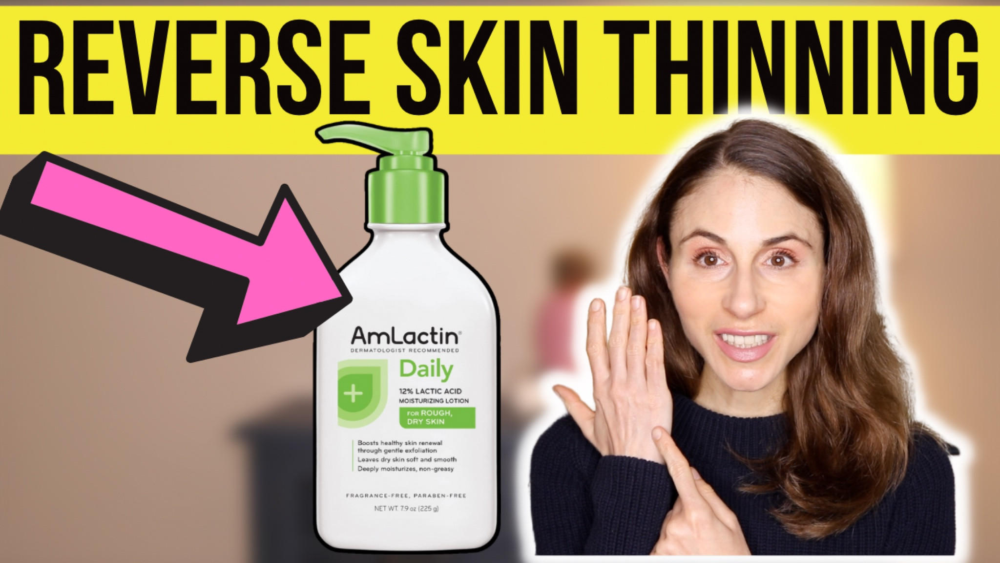 Amlactin lotion with 12% lactic acid can help improve skin thickness on the backs of the hands and forearms. Lactic acid also helps soften and exfoliate rough skin texture. This lactic acid lotion works well for keratosis pilaris on the body. Make sure to wear sunscreen when using, as this product may make you more sensitive to the sun. 

#LTKunder50 #LTKbeauty #LTKFind