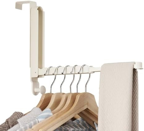 Over The Door Hooks Hanger Fit Door up to 1 3/4" Optimal 1pc,Over The Door Hanger with Retractabl... | Amazon (US)
