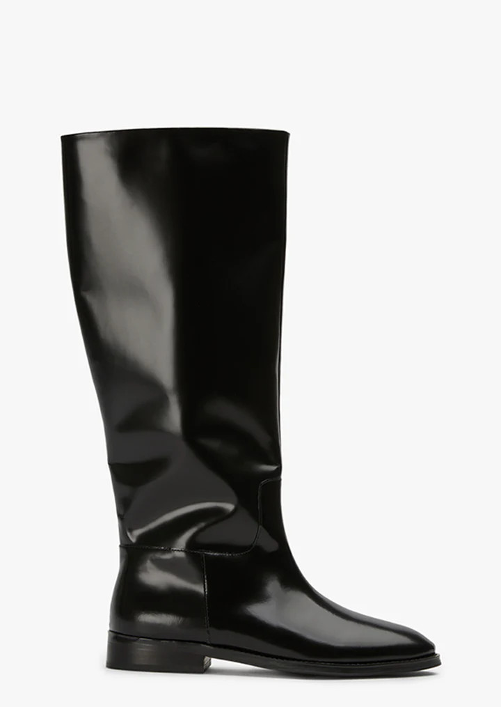 Grange Black Hi Shine Calf Boots | Boots | Tony Bianco | Tony Bianco (Australia & New Zealand)