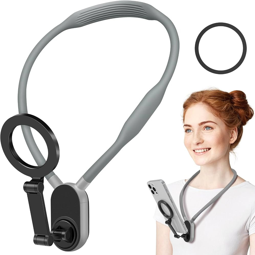 Magnetic Neck Phone Holder, Phone Neck Mount, Magnetic Neck Mount for Phones, Hand Free POV/Vlog ... | Amazon (US)