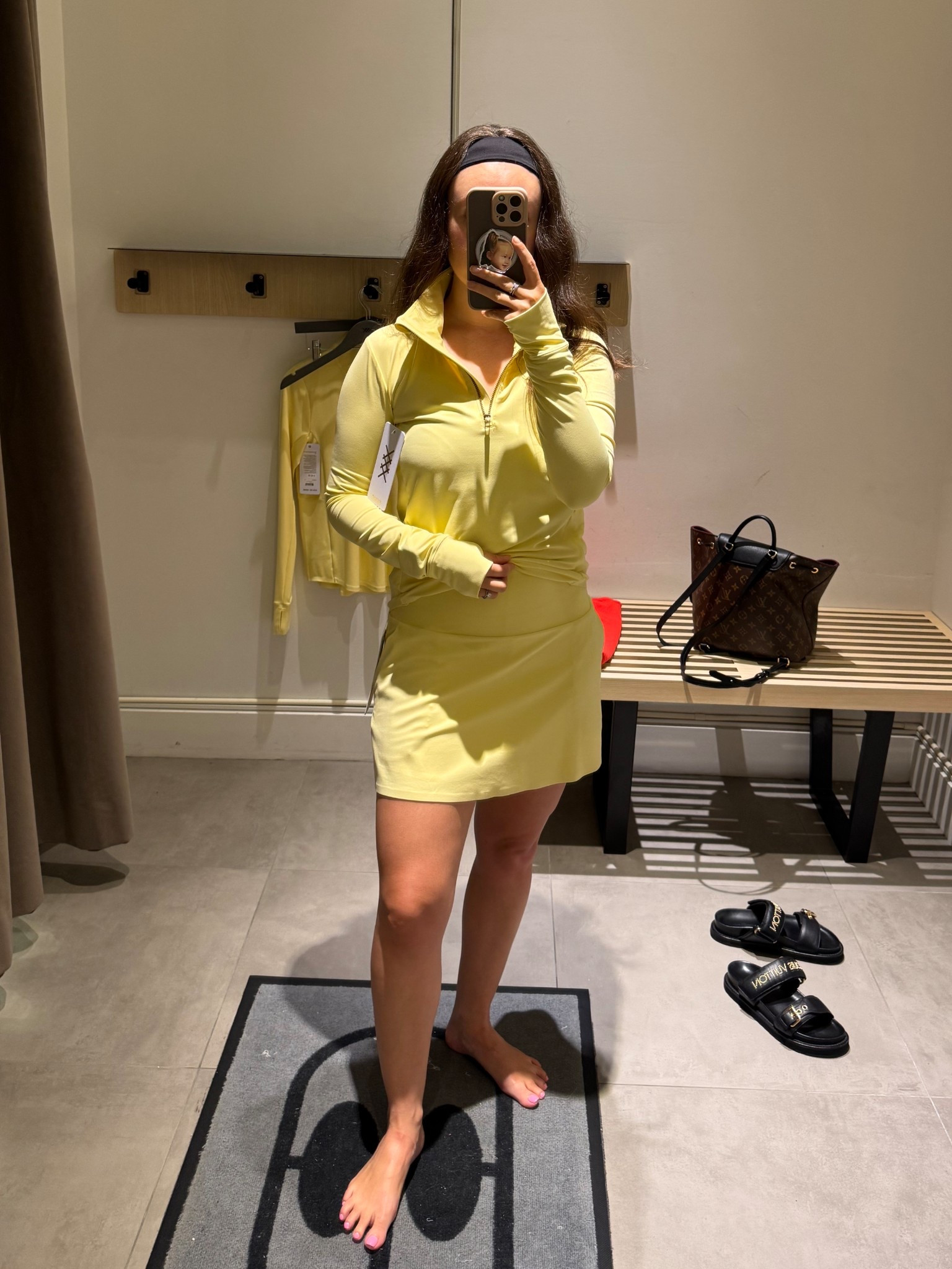 Rhône yellow set 

#LTKPetite #LTKActive #LTKStyleTip