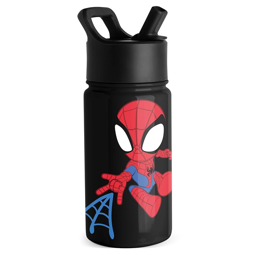 Simple Modern Kids Summit Water Bottle with Straw Lid | Marvel Spider Man 14oz Stainless Steel Cu... | Amazon (US)