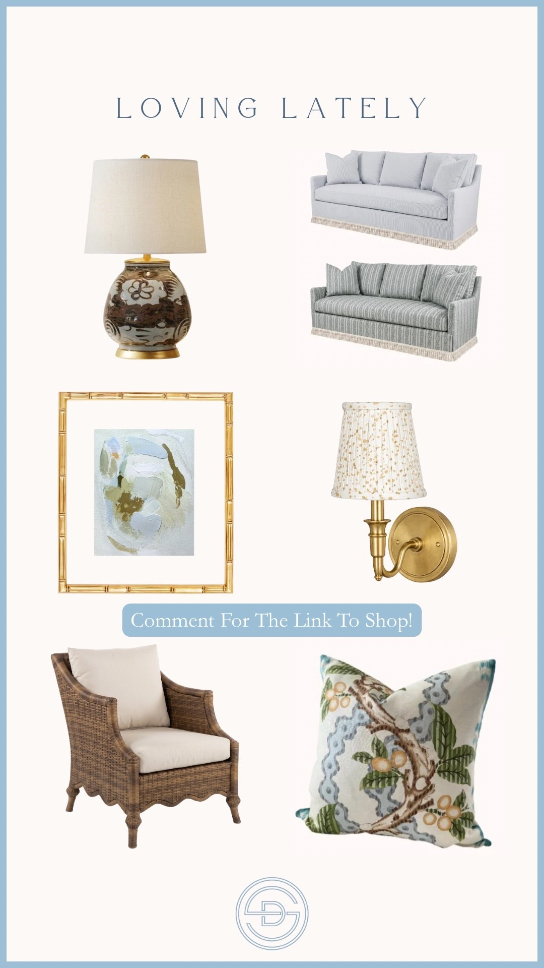 Loving these classic grandmillennial home decor finds! Perfect for a curated and colorful living room 😍

Classic home decor | preppy home decor | Grandmillennial home decor | colorful art | blue sofa | sofa with fringe

#LTKHome #LTKSaleAlert