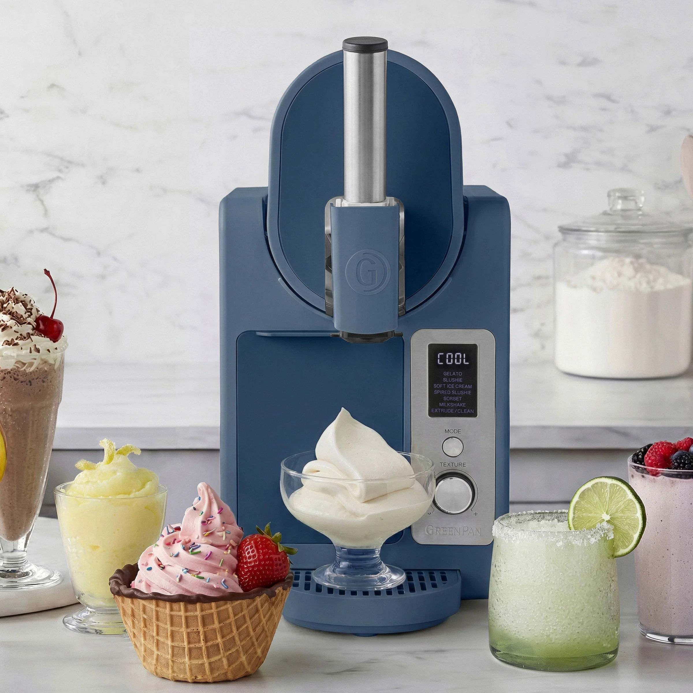 Frost Pro 16-in-1 Ice Cream, Gelato & Frozen Drink Maker | Cream | GreenPan