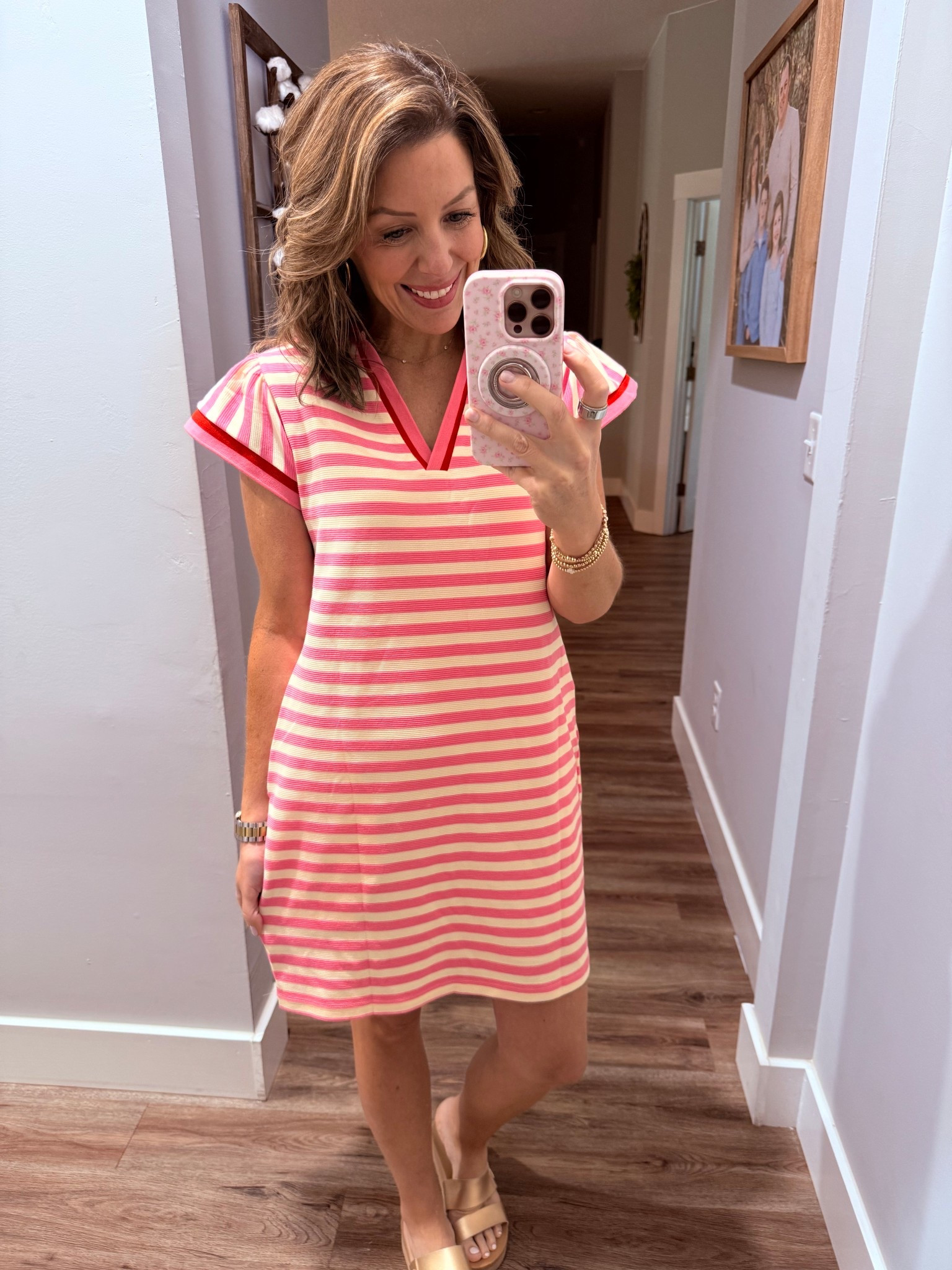 Throw on and go pink striped dress! 

Easy outfit, dress, women’s dress, casual dress 

#LTKootd #LTKmomlife #LTKBeauty