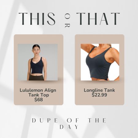 Dupe of the Day!  Lululemon vs Amazon. $68 vs $22.99

#LTKsalealert #LTKfitness #LTKstyletip