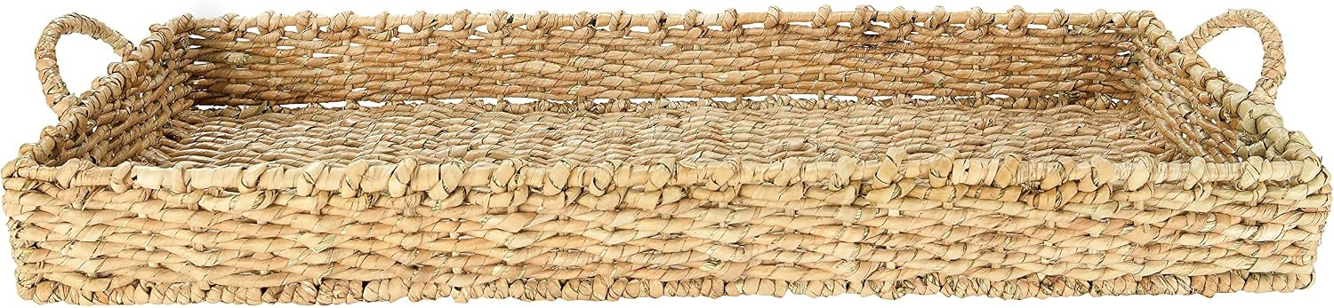 Creative Co-Op Bankuan Wicker Tray | Amazon (US)