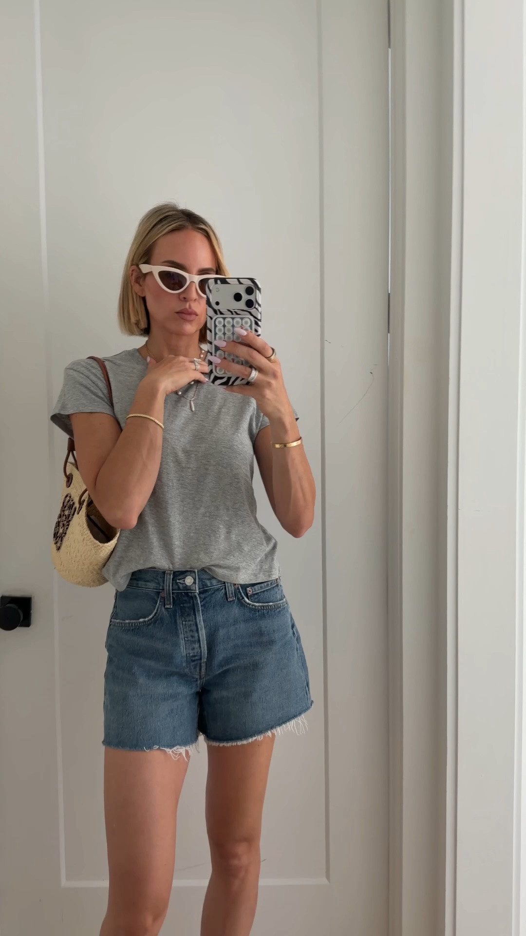 Wearing a small in the T-shirt. Size down one size in the shorts. Shoes are INSANELY comfy. Runs tts. Jewelry is from Mademoiselle Jules￼

@zsupplyclothing @mgemi

#LTKootd #LTKOver40 #LTKTall