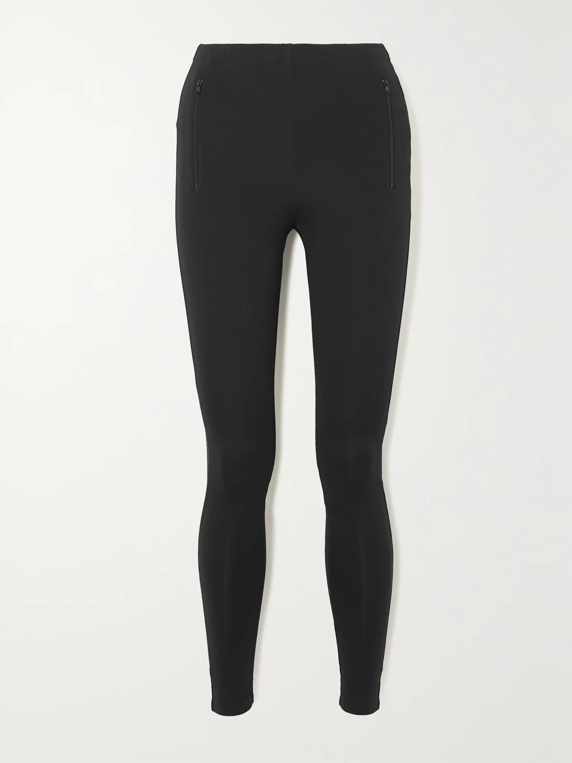 Black Back Zip stretch-ponte leggings | WARDROBE.NYC | NET-A-PORTER | NET-A-PORTER (US)
