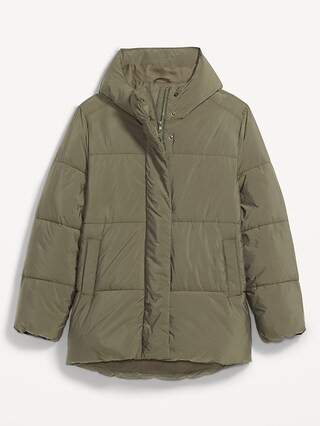 Water-Resistant Hooded Puffer Jacket for Women | Old Navy (US)