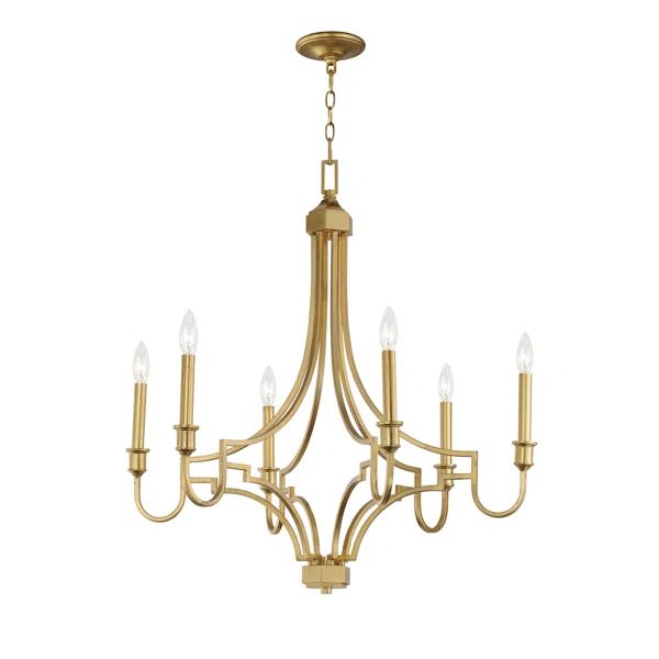 Kristofer 6 - Light Steel Dimmable Classic / Traditional Chandelier | Wayfair North America