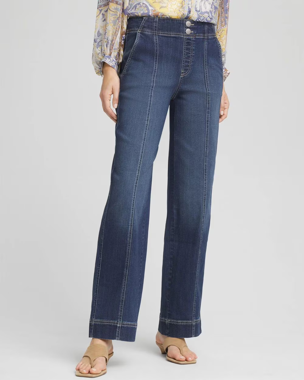 Pull-On Wide-Leg Jeans | Chico's