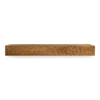 Dogberry Collections Rough Hewn 60 in. x 5.5 in. Aged Oak Mantel m-hewn-6005-agok-none - The Home... | The Home Depot
