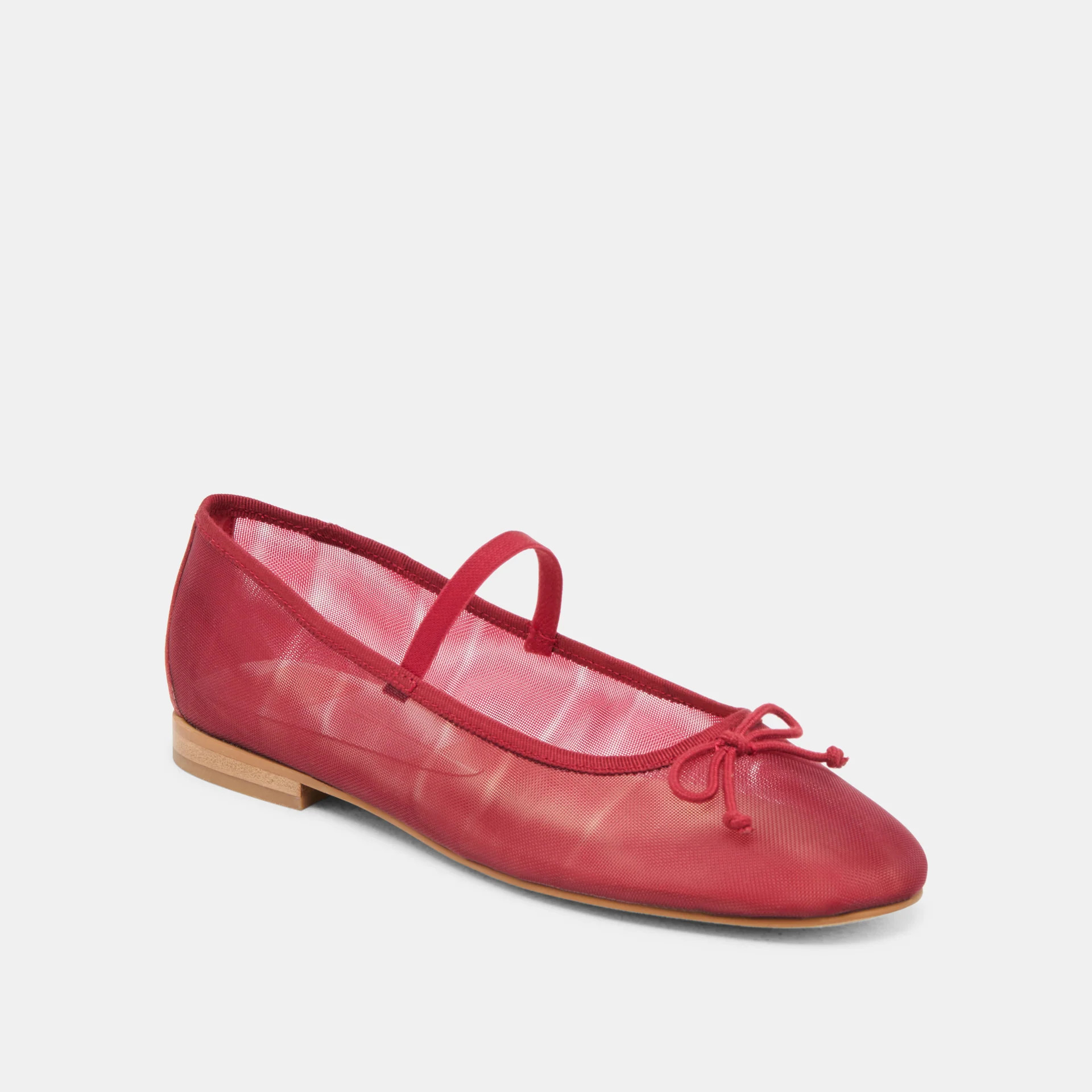 CADEL BALLET FLATS CRIMSON MESH | DolceVita.com