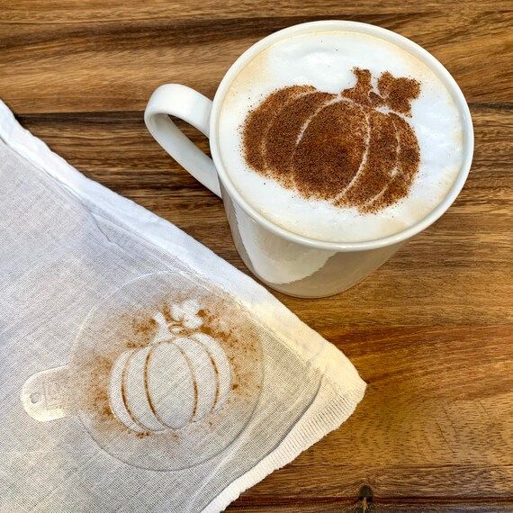 Pumpkin Coffee Stencil Fall Coffee Stencil Latte Stencil | Etsy | Etsy (US)