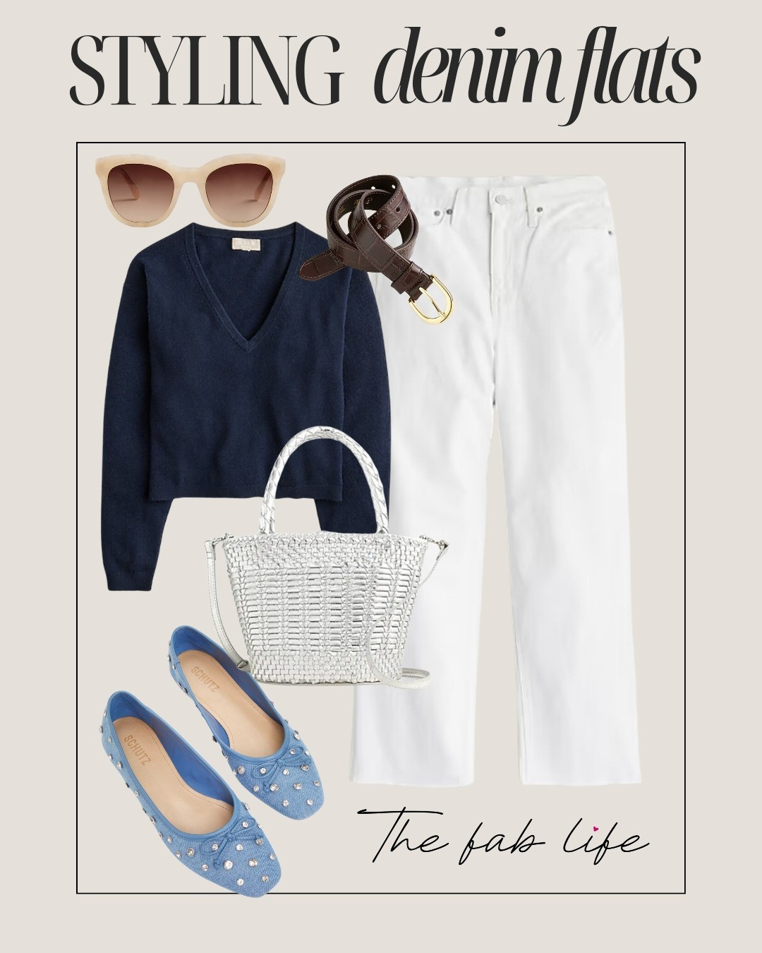 Styling denim flats White denimDenim flatsCashmereNeutral styleWoven handbag 

#LTKSeasonal #LTKover40 #LTKmidsize