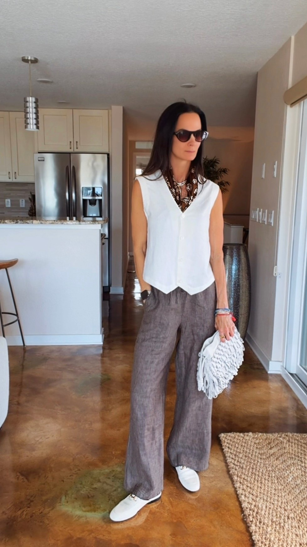 Effortless… but make it intentional.

These linen wide leg pants from Ruti are that throw-on-and-go piece that somehow still looks completely put together.

Lightweight, breathable, perfectly draped… and yes—an elastic waistband (we love a comfortable queen moment).

Styled them with a crisp white vest, classic loafers, and a statement bag for that cool, polished vibe without even trying.

This is your sign to upgrade your everyday uniform.

Use code NICOLE15 for a discount at Ruti.com

Wearing size 0



#LTKootd #LTKgrwm #LTKdayinmylife
