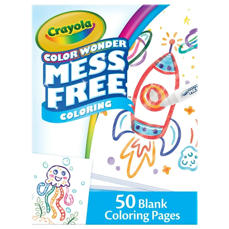 Crayola Color Wonder Mess Free Blank Coloring Pages, 30 Pgs, Toddler Coloring, Beginner Unisex Ch... | Walmart (US)