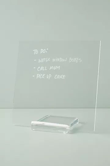 Acrylic Dry Erase Memo Tablet | Anthropologie (US)