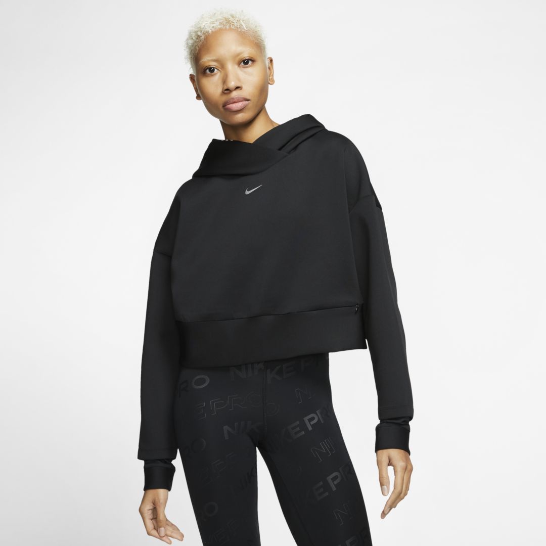 Nike Pro Women's Fleece Pullover Hoodie Size XS (Black) CJ3591-010 | Nike (US)