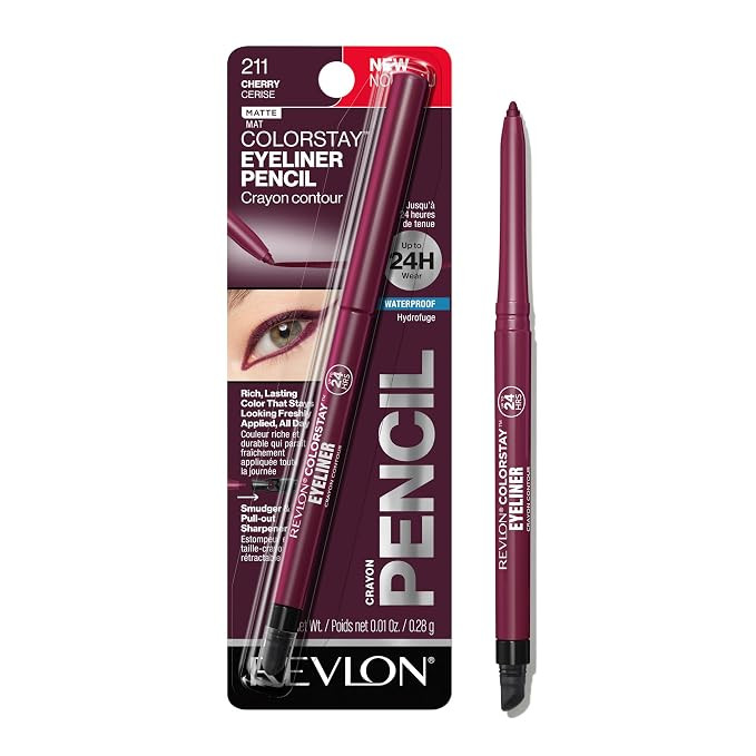 REVLON ColorStay Pencil Waterproof Eyeliner, Smudge-Proof, Eye Makeup with Built-In Sharpener, Lo... | Amazon (US)