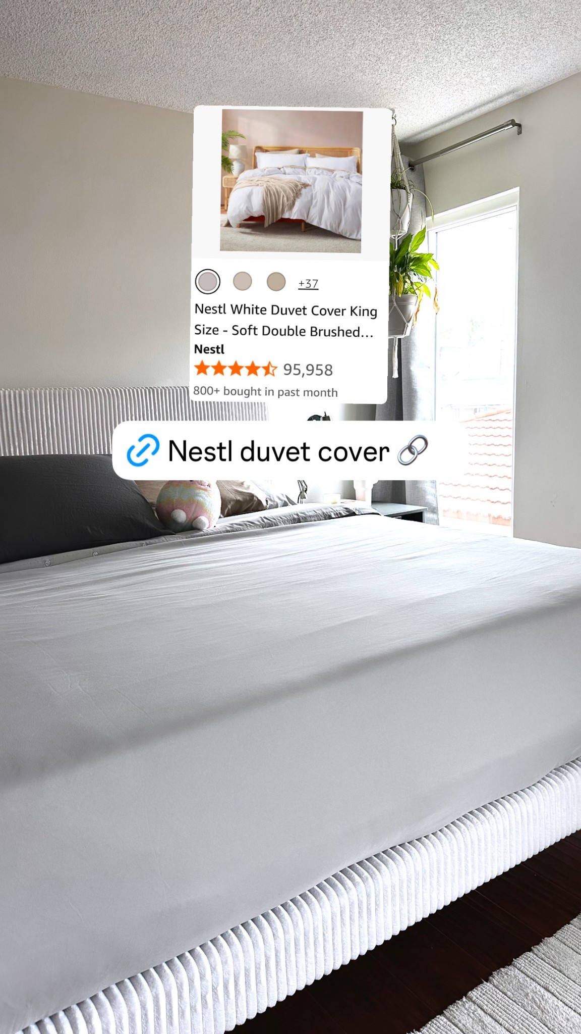 Microfiber material, breathable, cooling, easy to care-replace-wash. I love this set and we have 4 

#LTKHome #LTKFamily