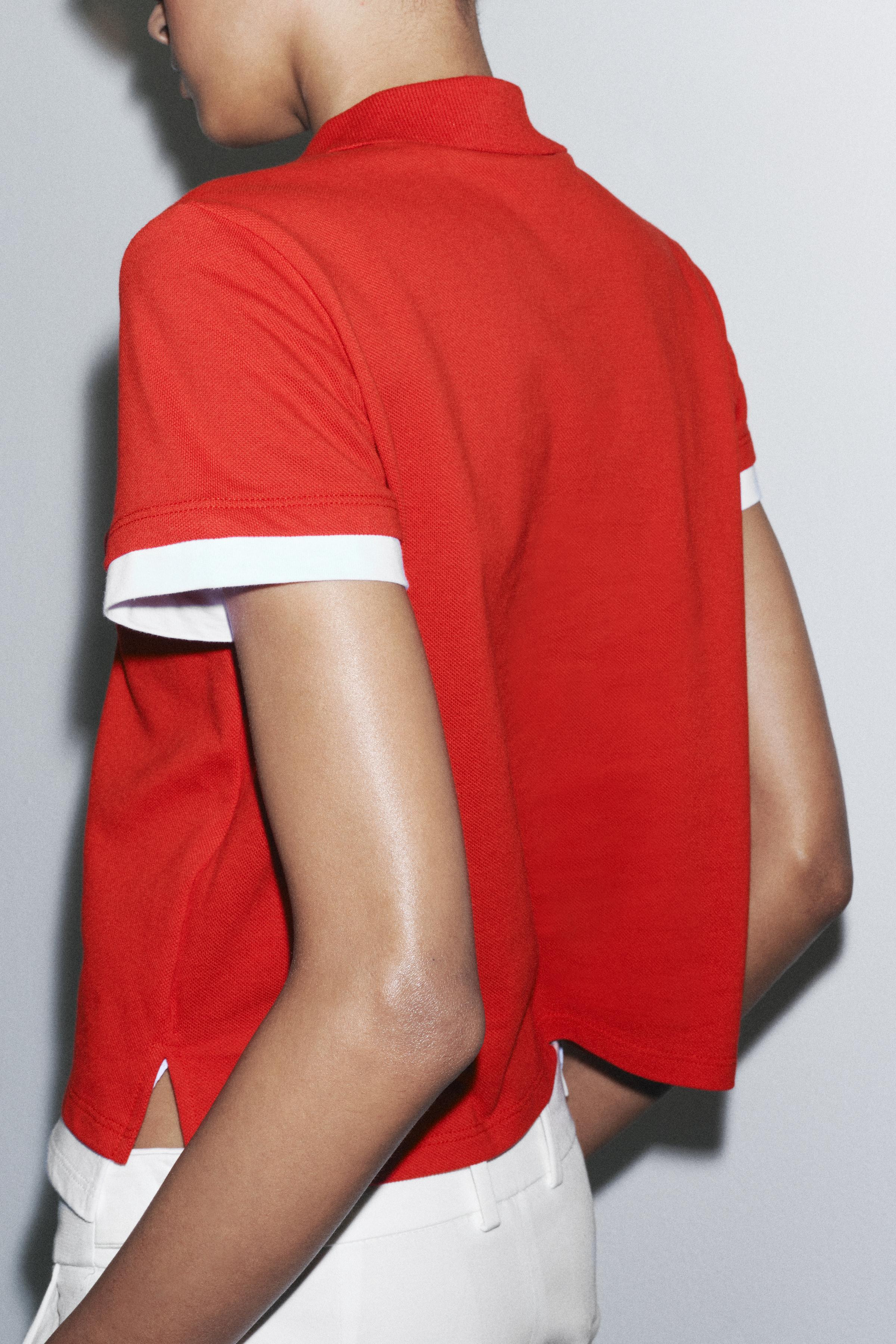 CONTRAST POLO TOP | Zara UK