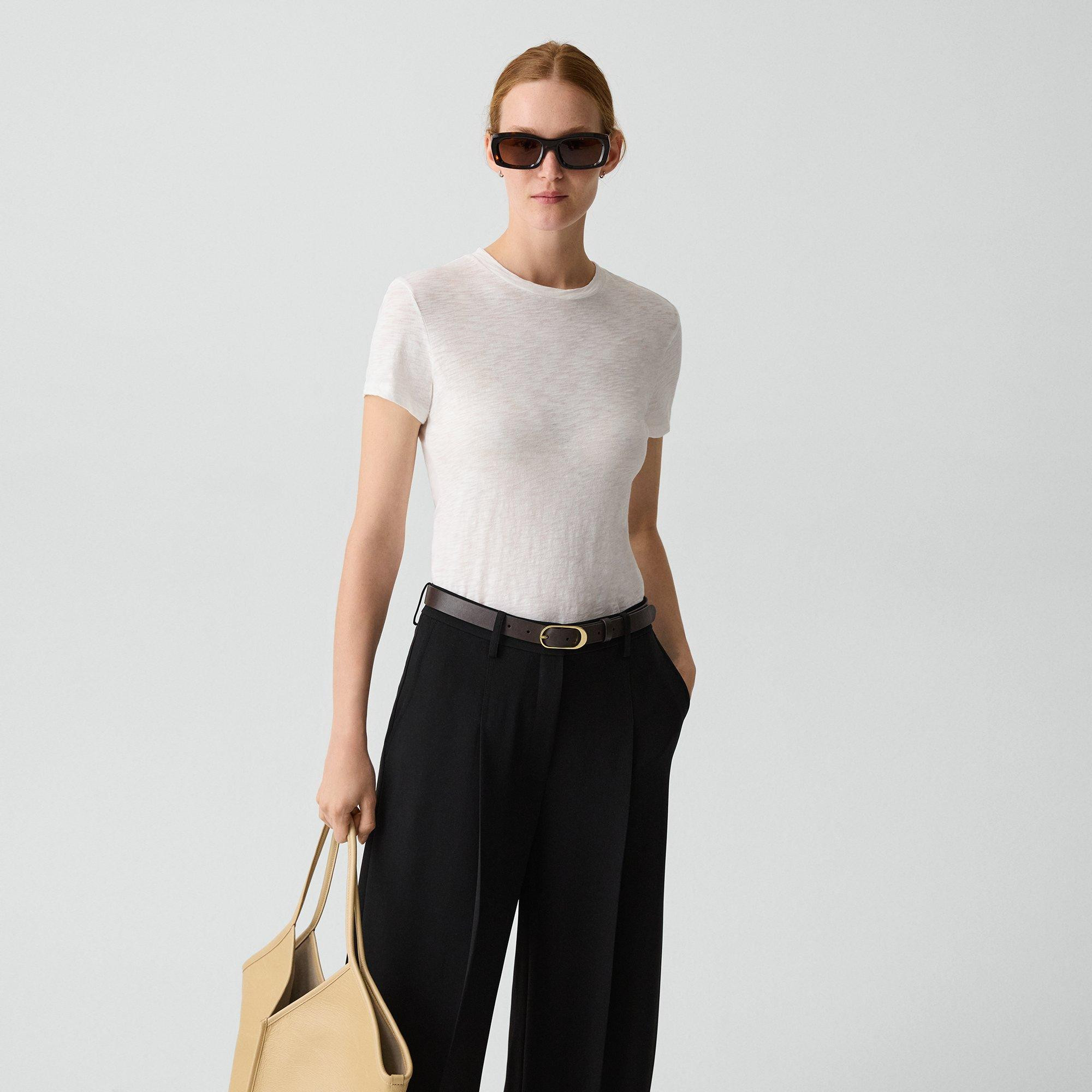 Tiny Tee in Organic Slub Cotton | Theory