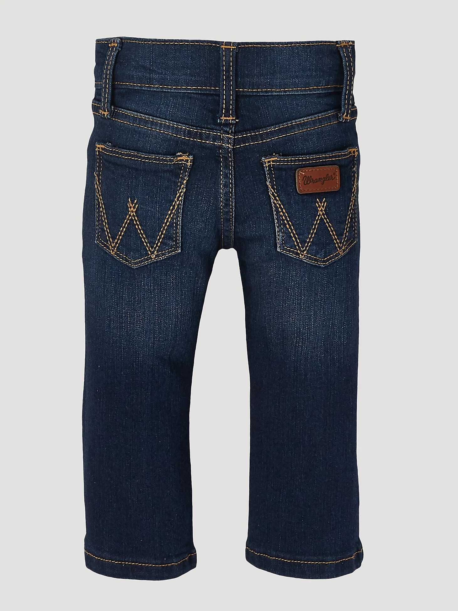 Baby Boy Adjustable Waist Western Jean in Dark Blue | Wrangler