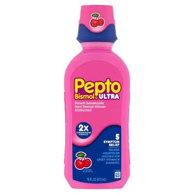Pepto-Bismol Multi-Symptom Relief Syrup - Ultra Cherry - 16 fl oz | Target