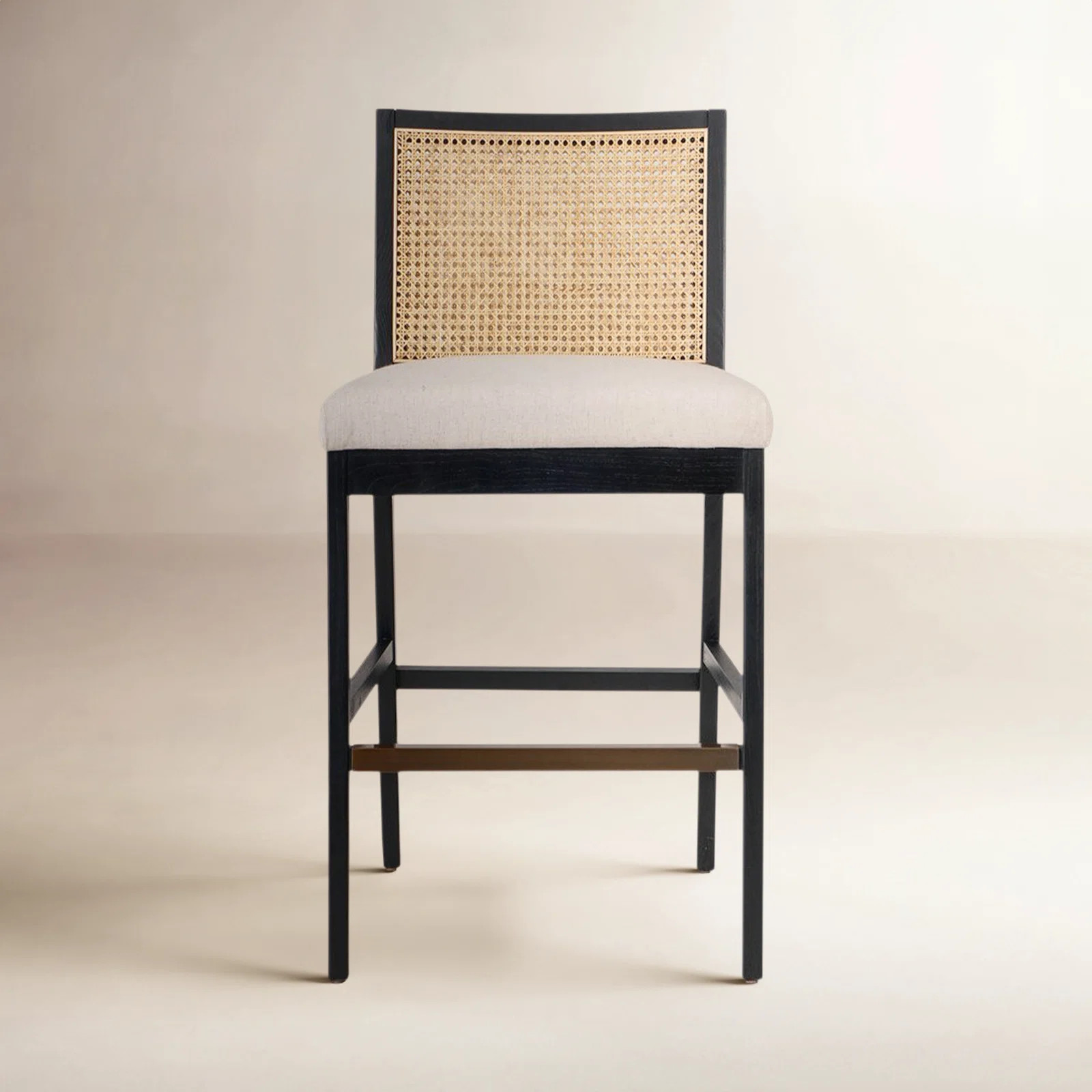 Sergi Cane Stool | Birch Lane