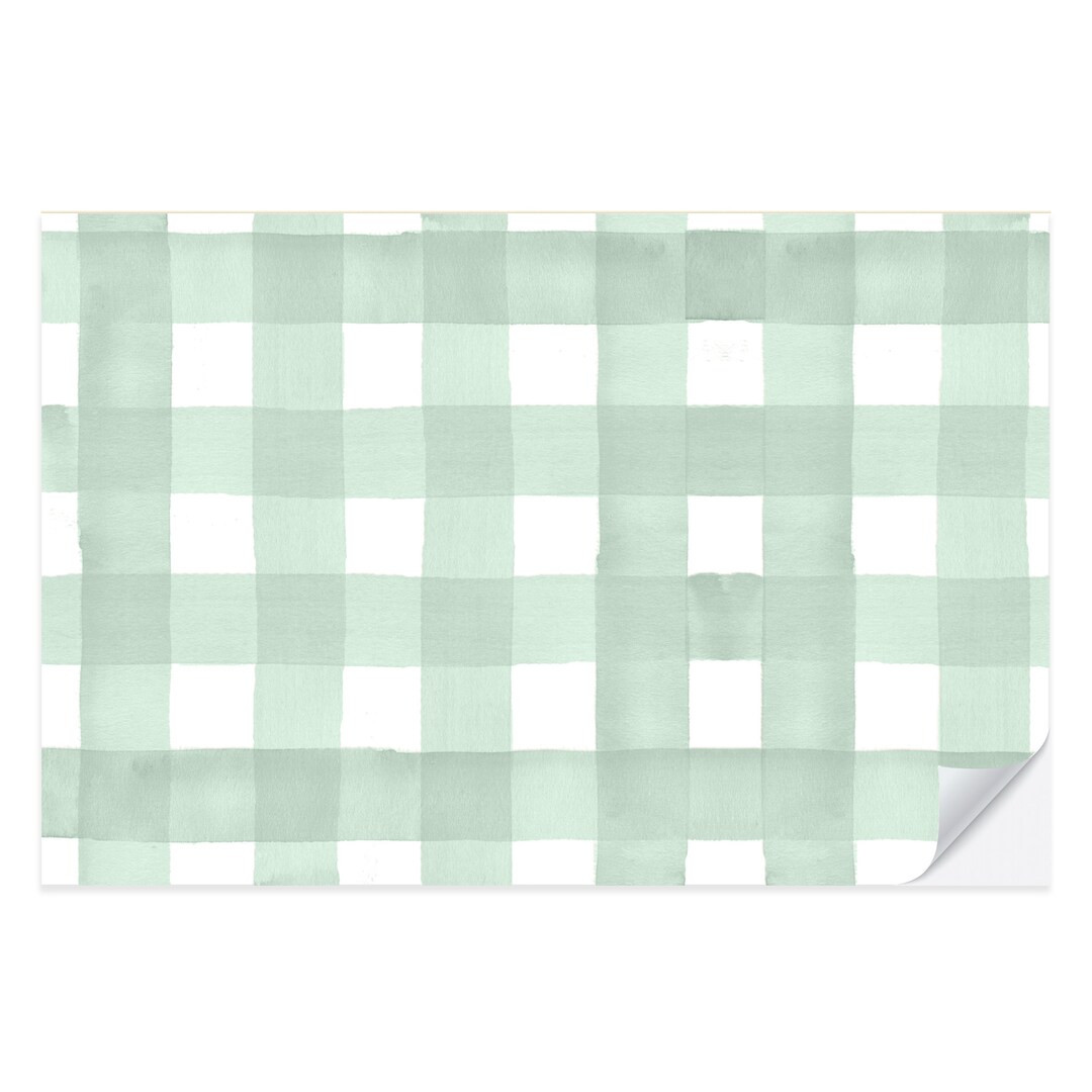 Green Gingham Paper Placemat Pad | Thanksgiving Placemat | Green Placemat | Gingham Placemat | Fa... | Etsy (US)