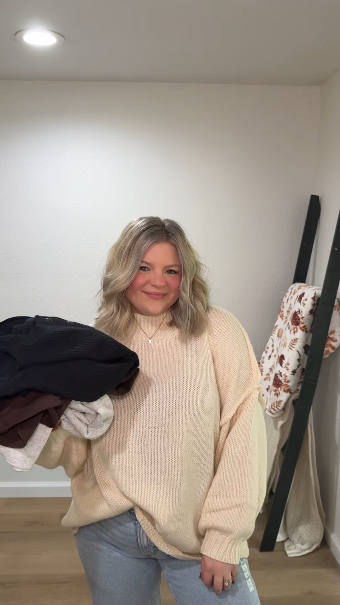 Old navy try on! 

waffle knit: Large 
button on jacket: medium 
athletic jacket: large 

#LTKSaleAlert #LTKOver40 #LTKMidsize