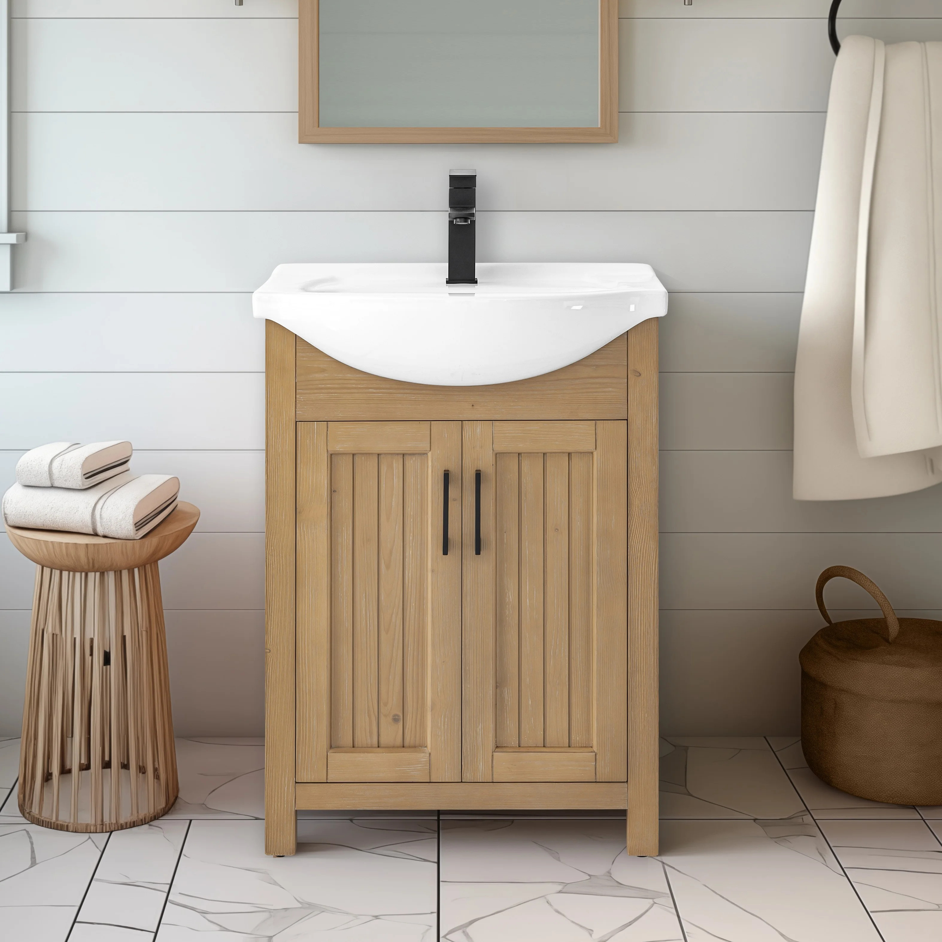 Boesch 24" Single Bathroom Vanity with Ceramic Top | Wayfair North America