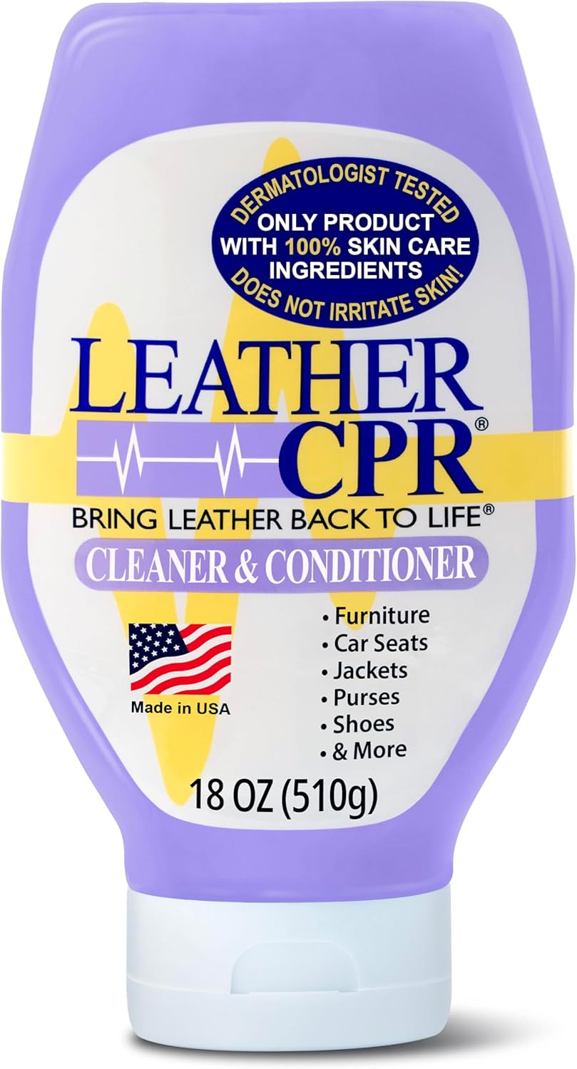 Leather CPR | 2-in-1 Leather Cleaner & Leather Conditioner (18oz) | Cleans, Restores, Conditions,... | Amazon (US)