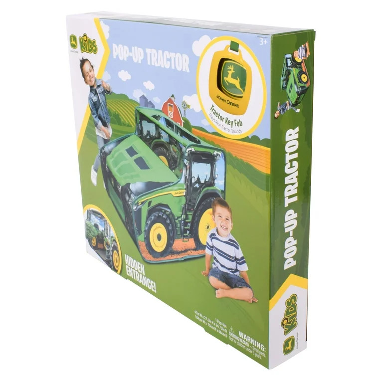 John Deere Pop up Tent,  Strong Polyester Material & Durable Stitching, Children 18 + Months | Walmart (US)