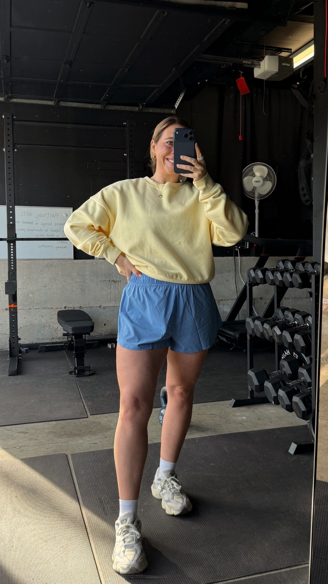 Love this fleece & shorts from beyond yoga 🩵✨💛🌼 size large in top and bottoms 

#LTKActive #LTKfitnessgoals #LTKMidsize