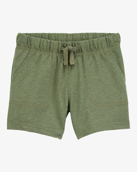 Baby Boy Pull-On French Terry Shorts - Green | Carter's Inc