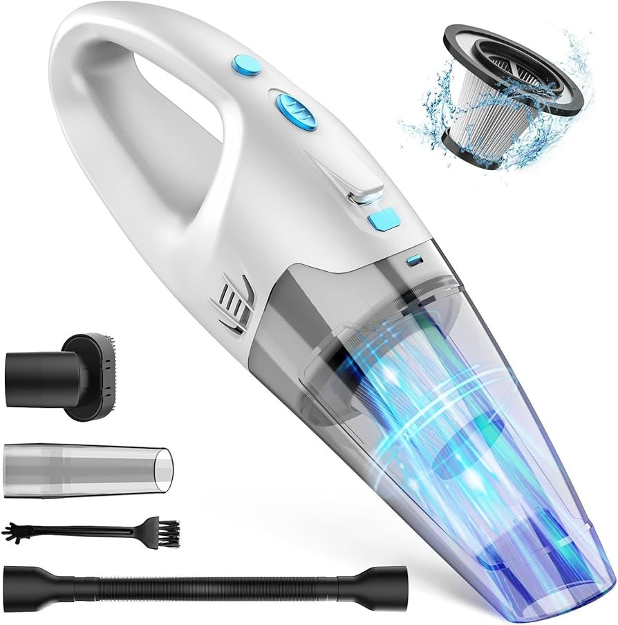 Handheld Vacuum Cordless,Car Hand Vacuum Cleaner,Dust Busters Cordless Rechargeable with LED Ligh... | Amazon (US)