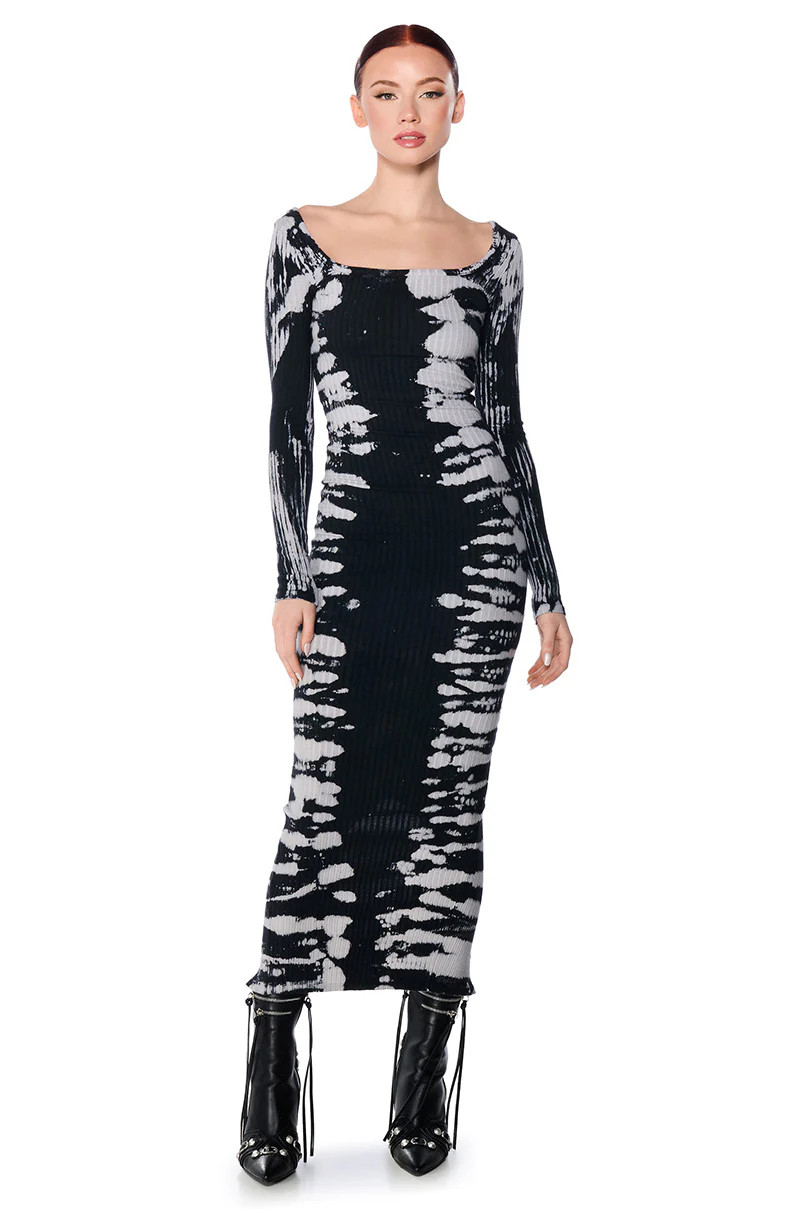 CHILL VIBES TIE DYE MIDI DRESS | AKIRA