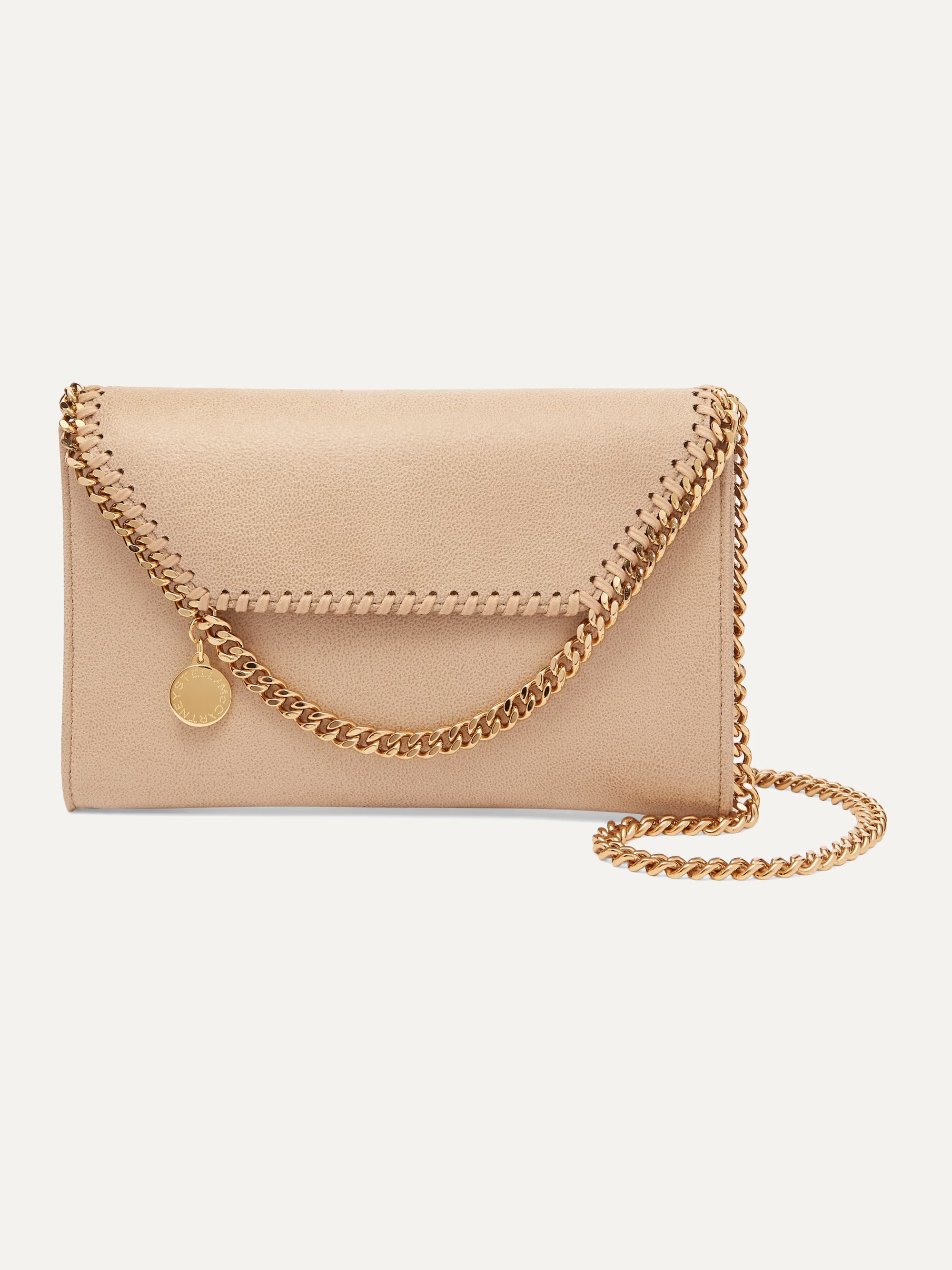 The Falabella mini faux brushed-leather shoulder bag | NET-A-PORTER (UK & EU)