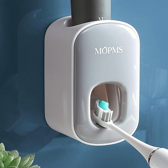 MOPMS Toothpaste Dispenser Wall Mounted for Bathroom Automatic Toothpaste Squeezer for Kids and A... | Amazon (US)