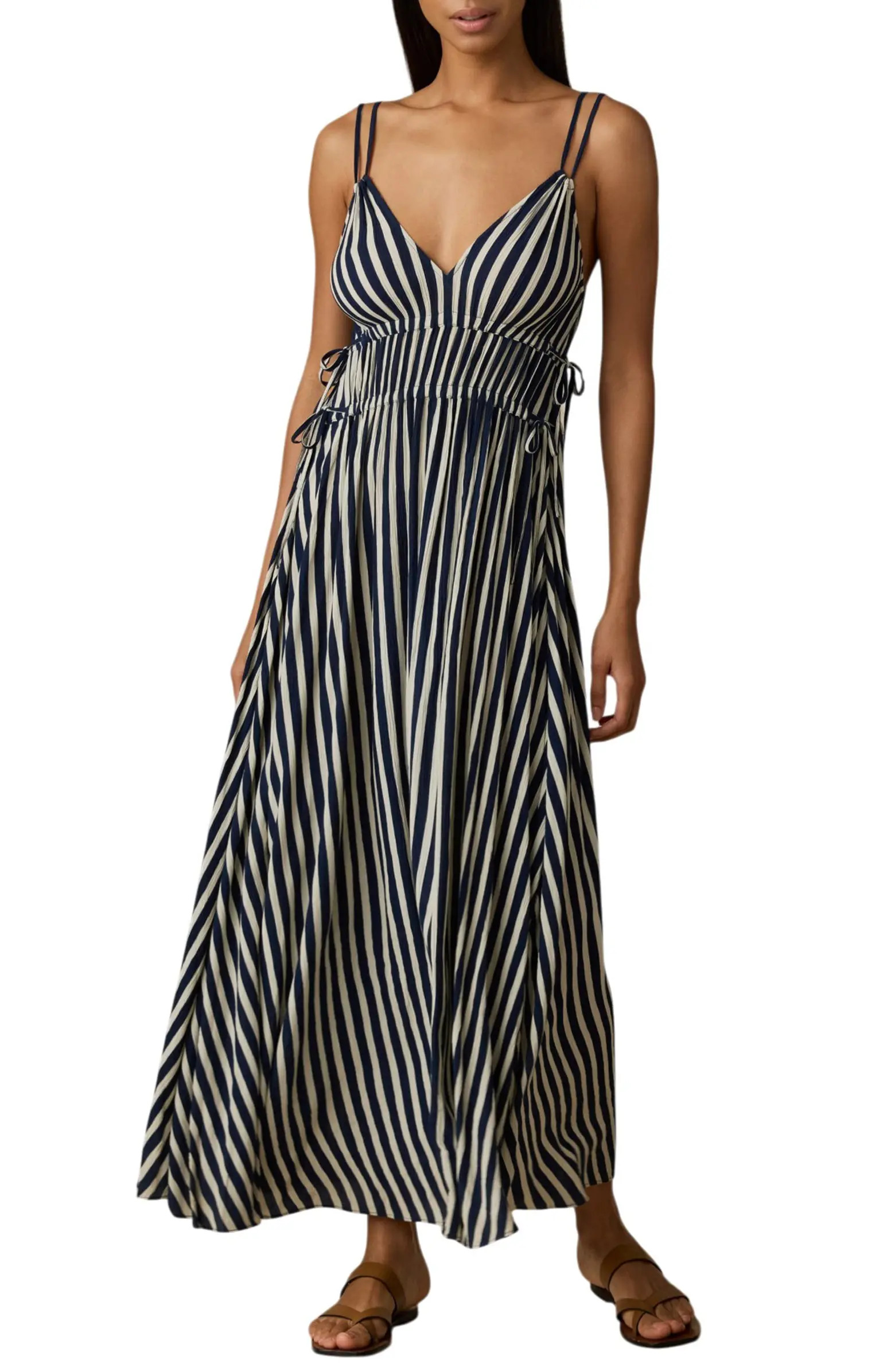 Sunbeam Stripe A-Line Dress | Nordstrom