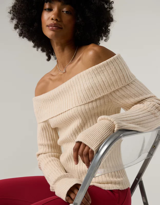 OFFLINE By Aerie Off The Shoulder Sweater | Aerie