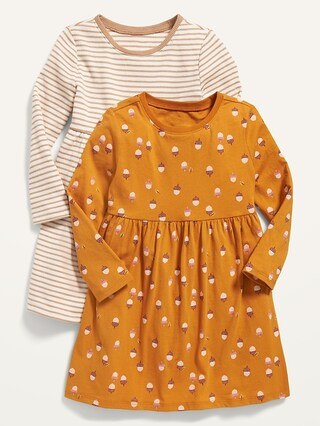 Fit & Flare Long-Sleeve Dress 2-Pack for Toddler Girls | Old Navy (US)