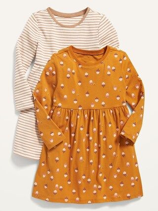 Fit & Flare Long-Sleeve Dress 2-Pack for Toddler Girls | Old Navy (US)