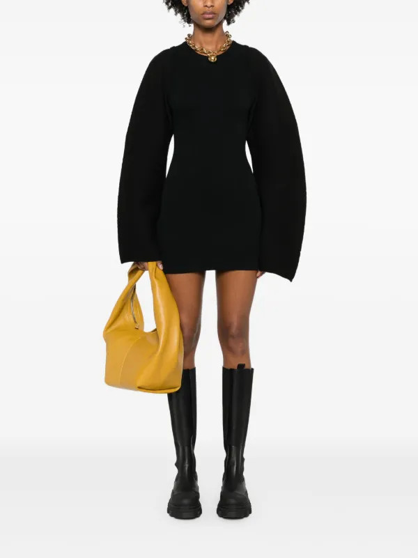 Nanushka Ariedna Layered Minidress | Black | FARFETCH AU | Farfetch Global
